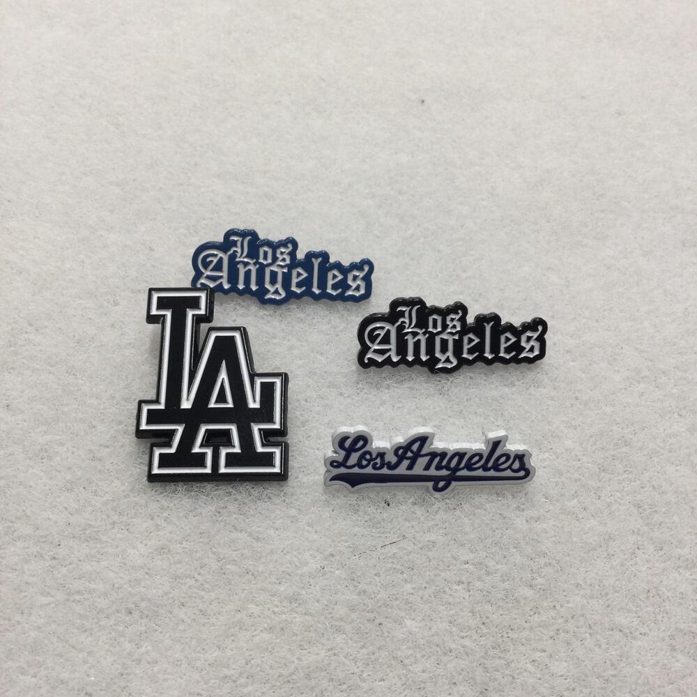 Los Angeles Dodgers Pin Button Lot Of 4 Blue MLB Baseball Lapel Set